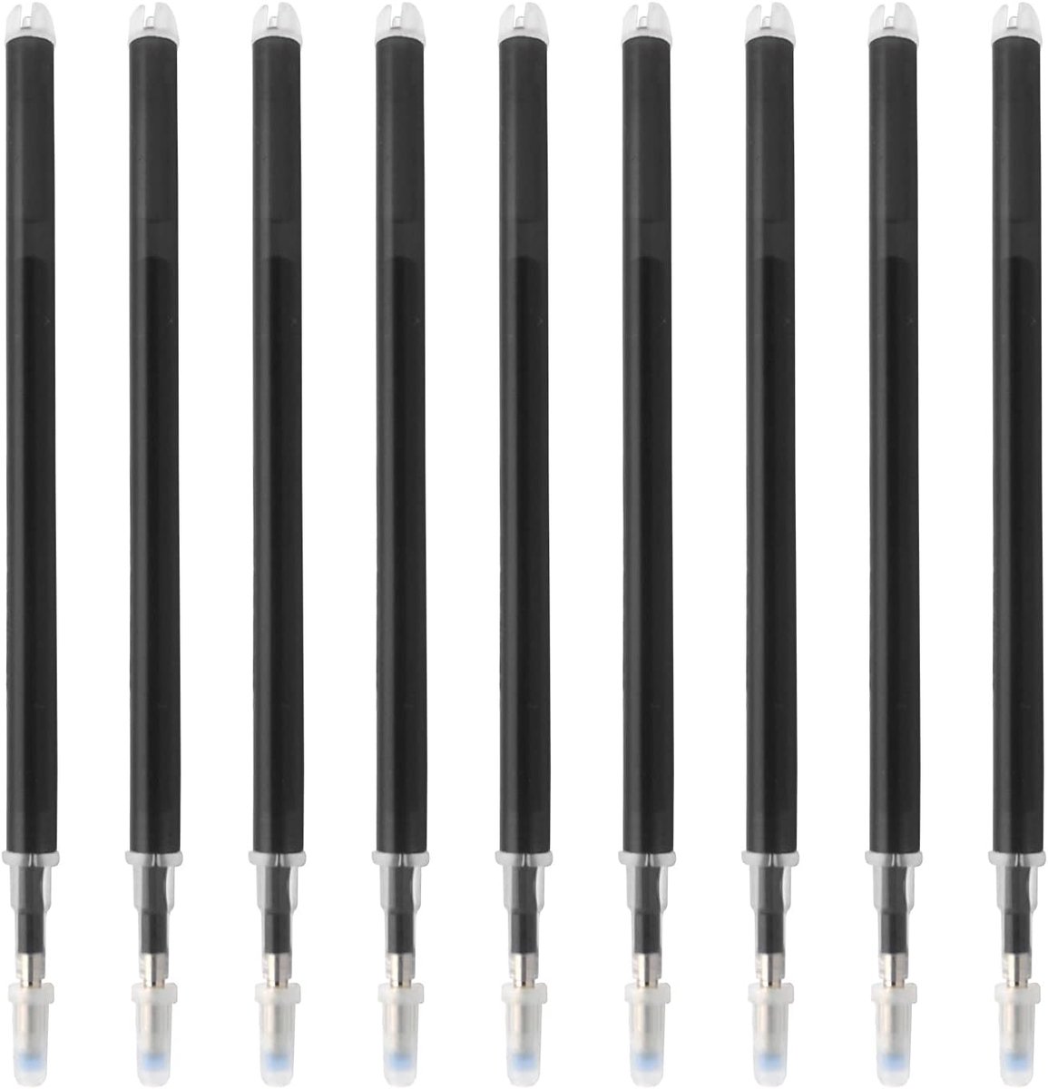 SnelShoppen - 9 Stuks Vervangingen voor Uitwisbare Pen 0.7mm Zwart - Erasable Ink Navullingen voor Alle Papertype - Perfect voor Thuis, School en Kant