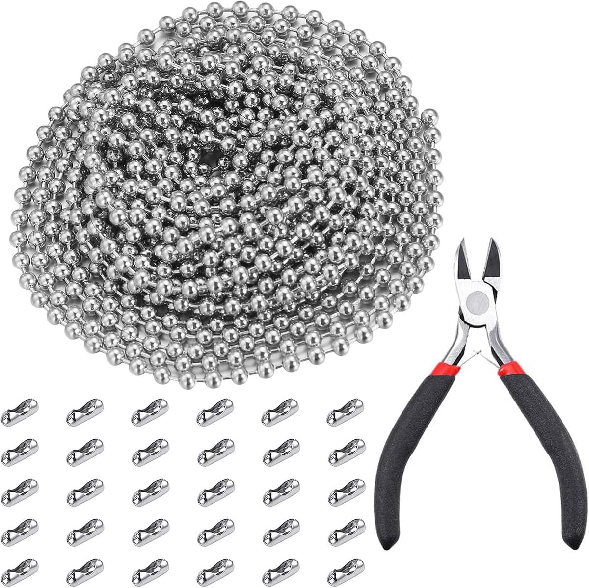 10m Ball Chain Stainless Steel Long Ball Chains Stainless Steel Chain Ball Chain Chain Bead Chain Diameter Ball Chain - ShopVlot