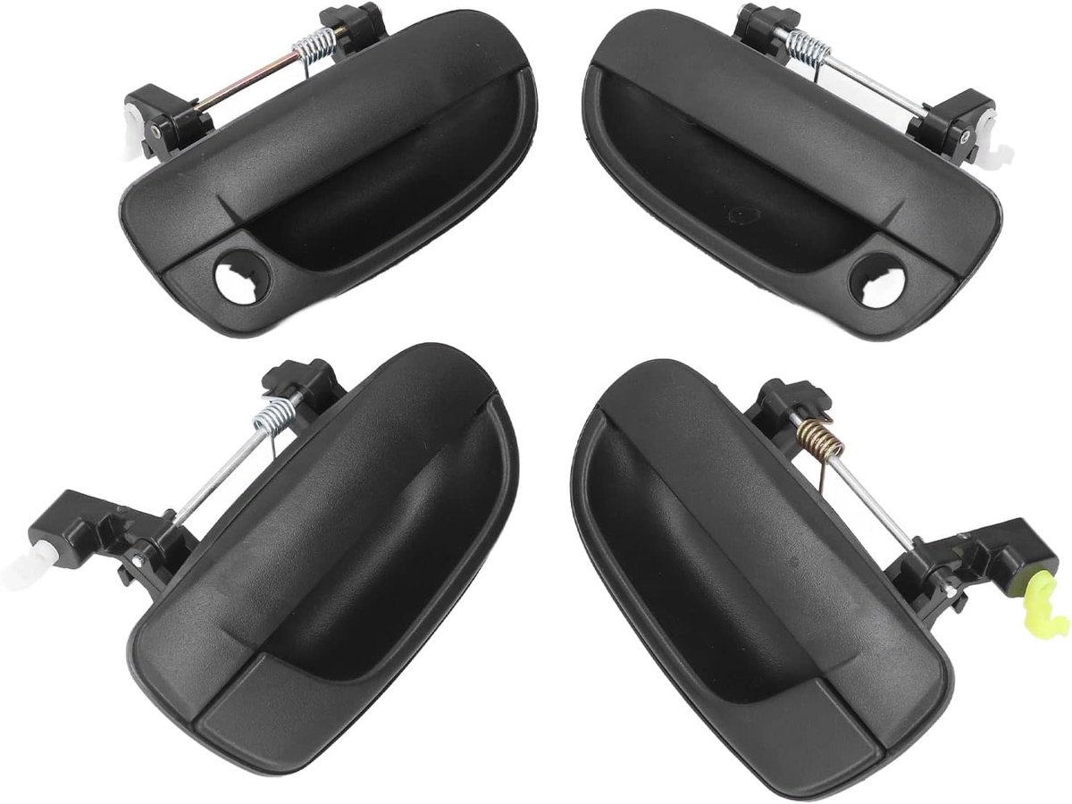 SnelShoppen - 4 Stuks Buiten Deurhendel Set Vervanging voor Hyundai Accent 2000-2006 - Voorzijde en Achterzijde - Hoogwaardige ABS Materiaal - Perfect
