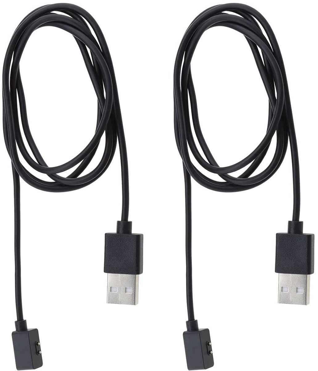 SnelShoppen - 2Pcs USB Oplaadkabels Vervanging Geschikt voor Smartwatch en Fitnessband - Lichtgewicht 5V/1A Oplaadkabels voor Redmi Watch 2, Watch 2 L