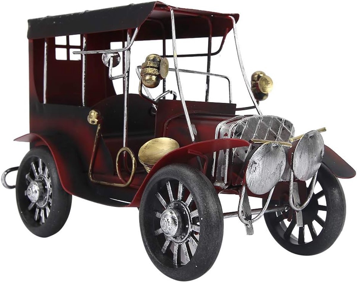 SnelShoppen - Miniatuur Klassieke Auto, Vintage Auto Model voor Thuisdecoratie, Hoogwaardige Materialen, Uniek Design, Perfect voor Bruiloften, Feeste