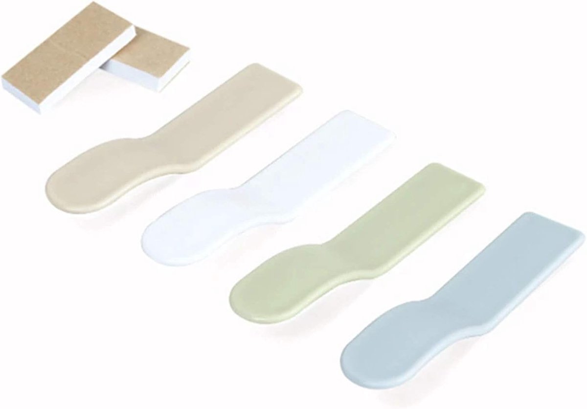 Fashion Toilet Seat Handle Lifter with Handle Cover - Reusable Handle, Comes with 8 Adhesive Adhesives (Home, 4 Pieces) - ShopVlot