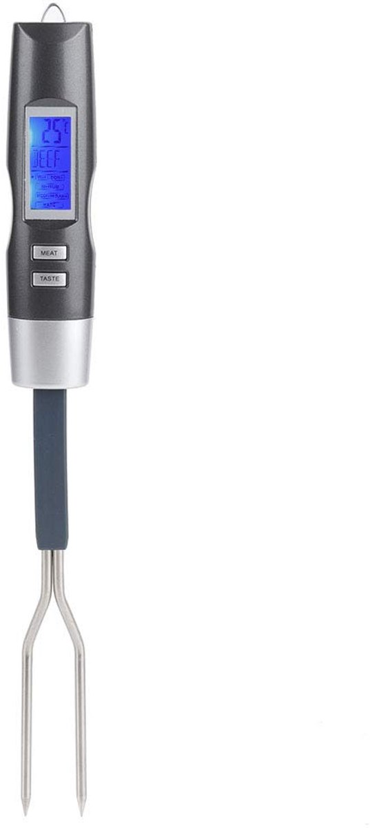 SnelShoppen - Digitale BBQ Garenmeter met Thermometer - BBQ Vork met LCD Scherm - Directe Temperatuurmeting - Ideaal voor Grillen, Barbecue, Vlees, Ka