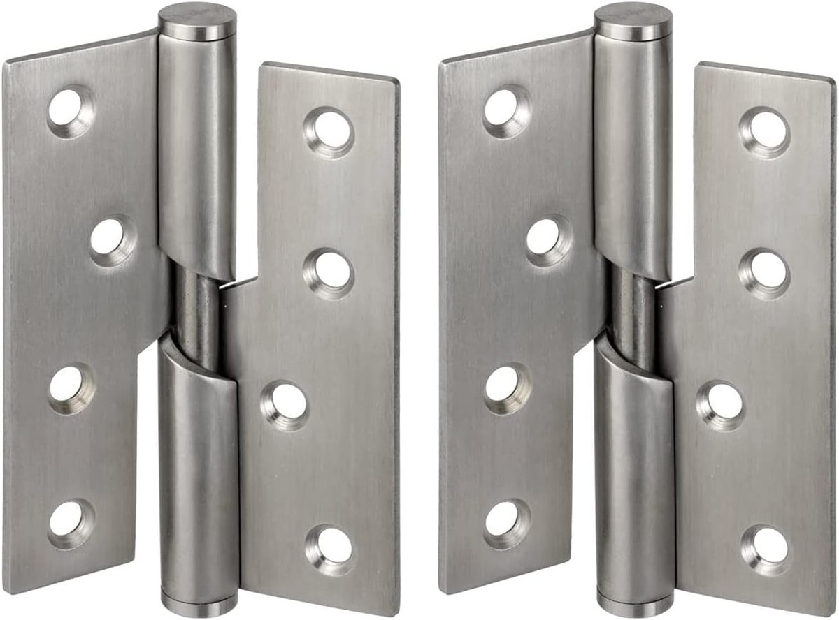 Deurhengsels opklapbaar 100mm - links - rvs - soepel openen en sluiten - ShopVlot