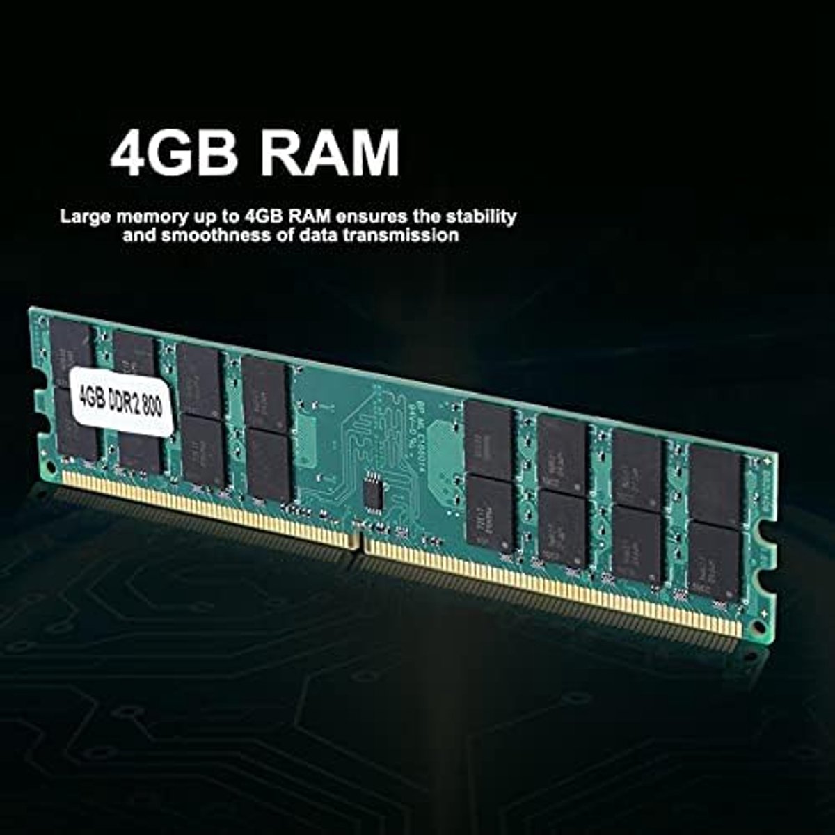 SnelShoppen - DDR2 RAM Geheugen 4GB Hoge Capaciteit 800MHz Desktop, 240-pin DDR2 Geheugenmodule voor PC2-6400