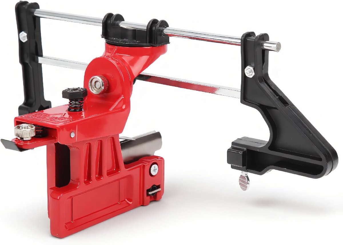 SnelShoppen - Professionele Handmatige Zaagketting Slijper, Precisie Slijptool Met Geleiderod, Verstelbare Handmatige Kettingslijper Voor Tuin En Hout