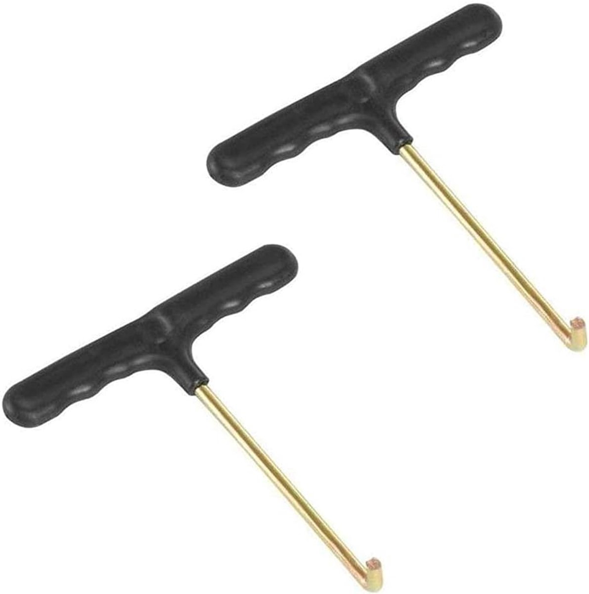 SnelShoppen - Pack van 10 Trampoline Spring Pull Tools T-Haak - Ergonomisch ontwerp - Stalen en kunststof materialen - Voor snelle installatie van tra