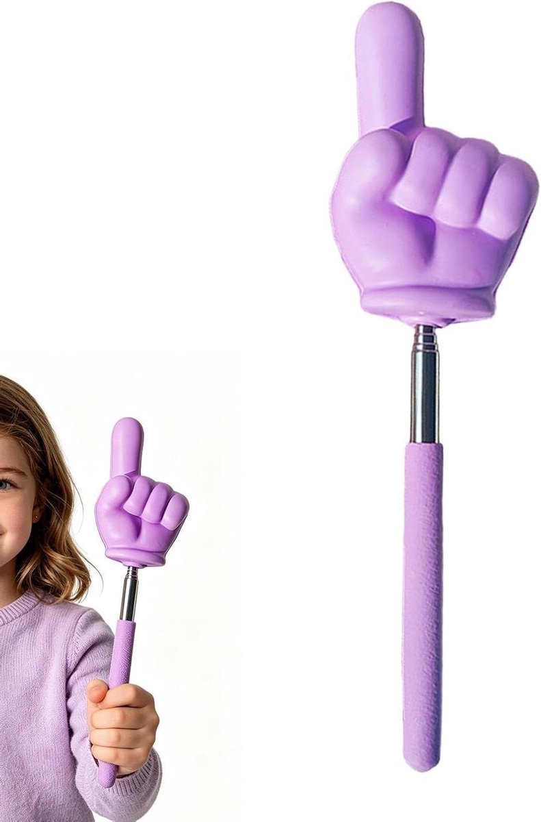 Aanwijsstok Vinger - Lespen Hulp - Presentatie Geven - Langzaam Terugstuitende Demping - 72 cm - Willekeurig
