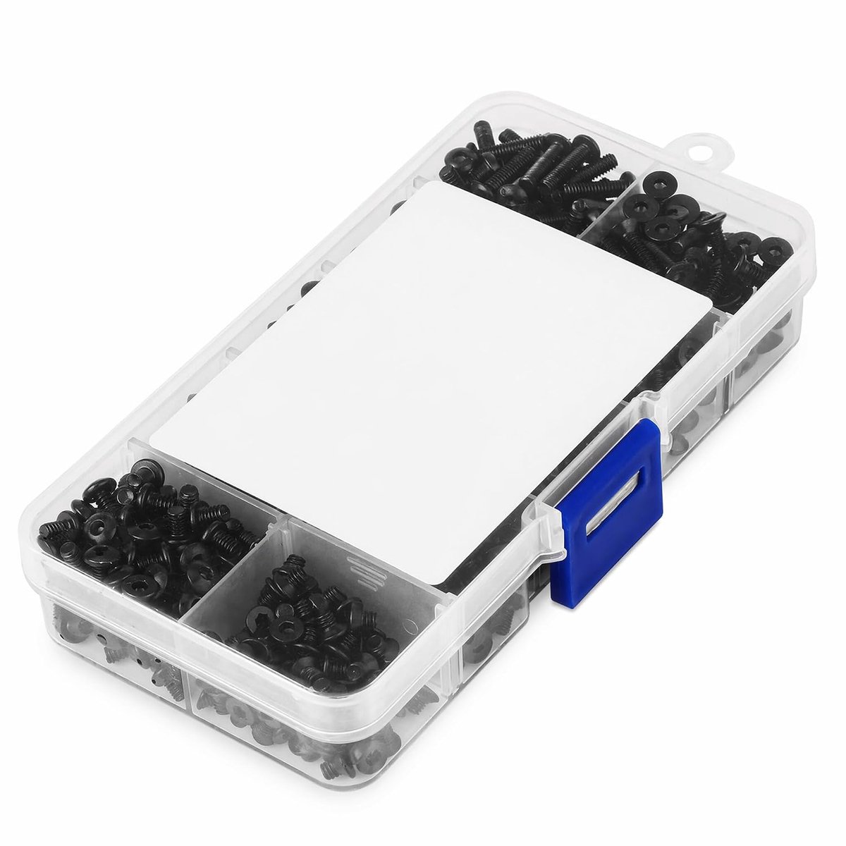 M3 / M4 / M6 / M8 / M10 / M12 Black Alloy Steel Screws Flat/Button Head Hex Hex Screws Screws with Plastic Box (720 - ShopVlot