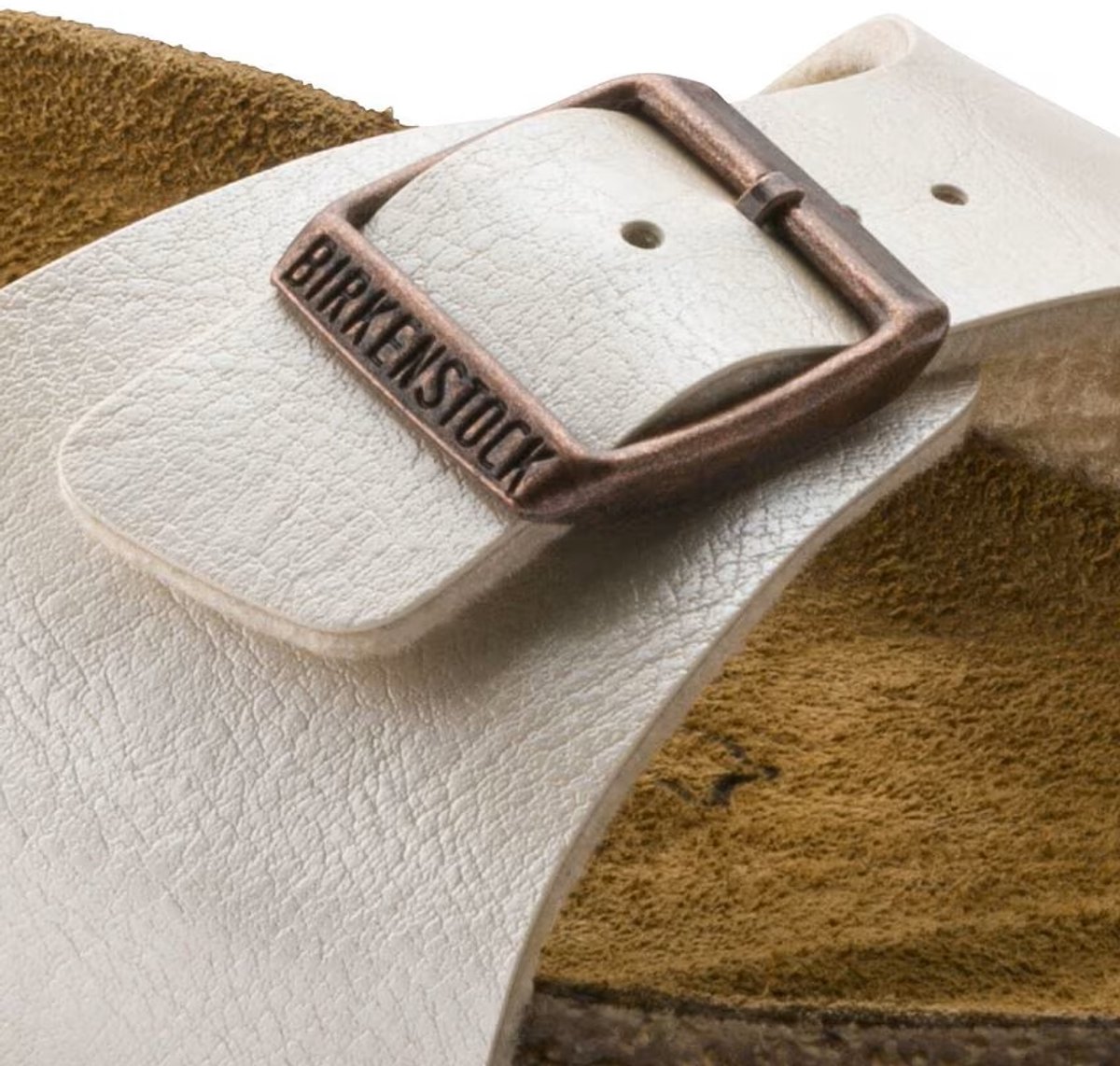 Birkenstock Madrid Sportieve slippers Dames Pearl Creme