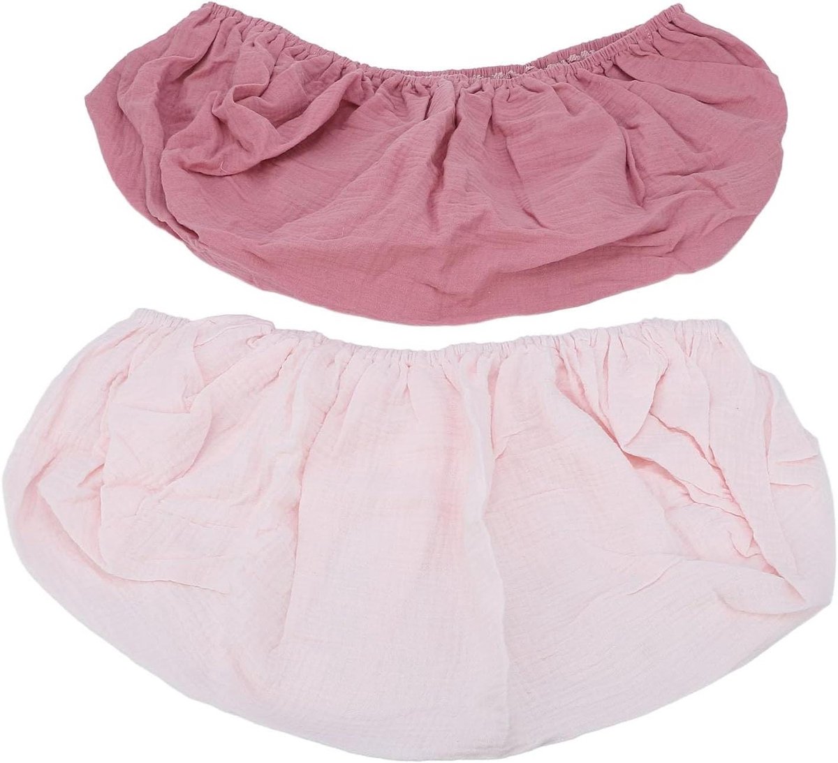 Aankleedkussenhoezen - Luierhoezen - Babyverzorging - 360 Graden Elastisch - 2 Stuks 32x16 Inch - Lichtroze
