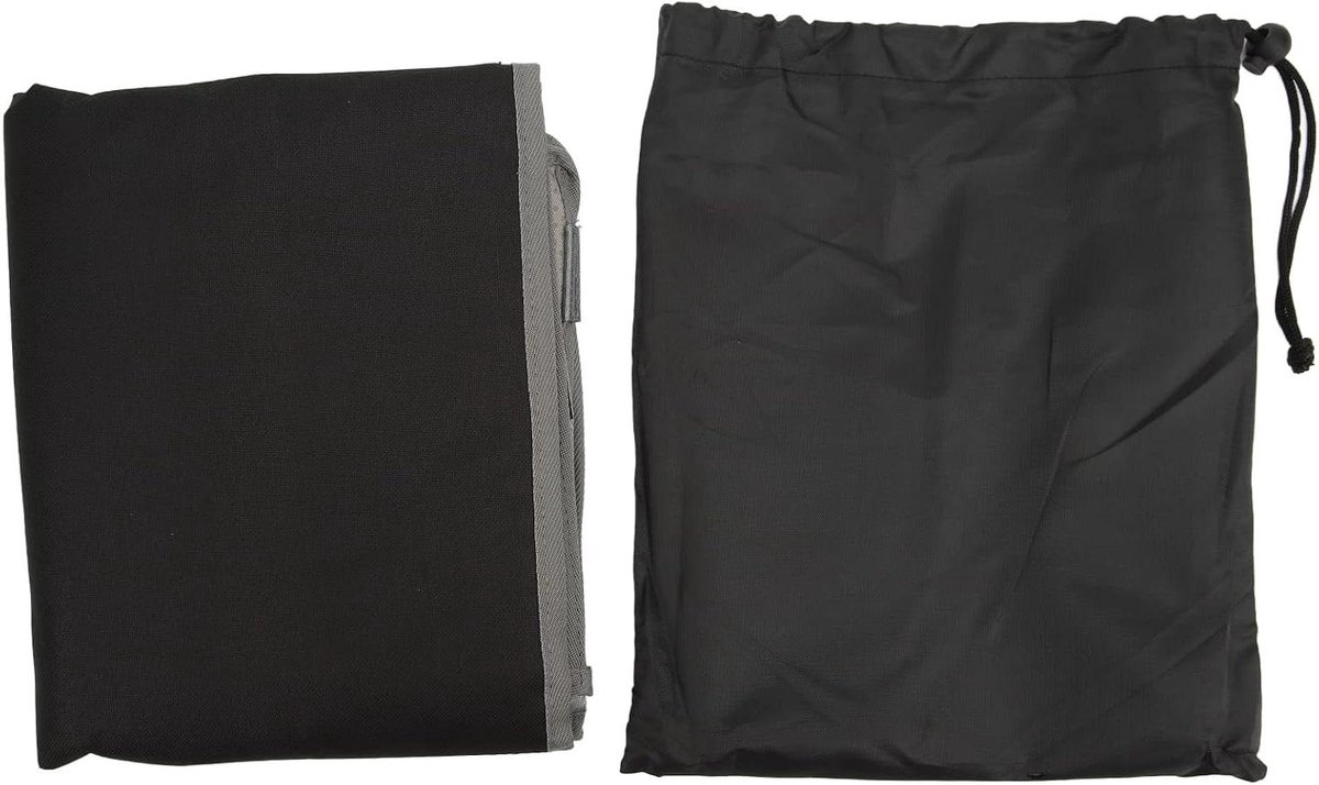 Vliegtuig Stoelverlenger - Kinder Bed - Reiscomfort Verhogen - Creëert Vlakke Ligoppervlak - 77 x 44 cm - Zwart