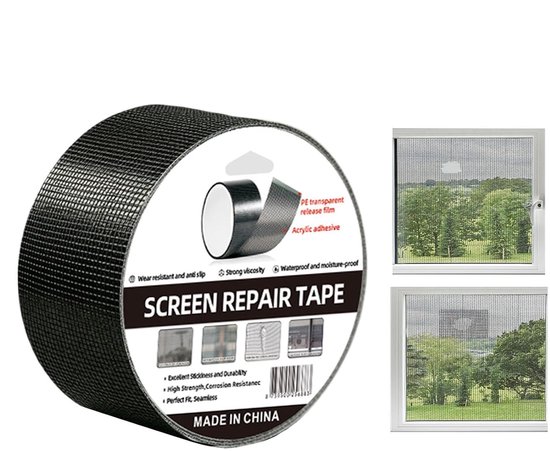 Hor Reparatieset - Glasvezel Tape - Snel Gaten Dichten - Zelfklevend - 1 Meter - Zwart — afbeelding 2