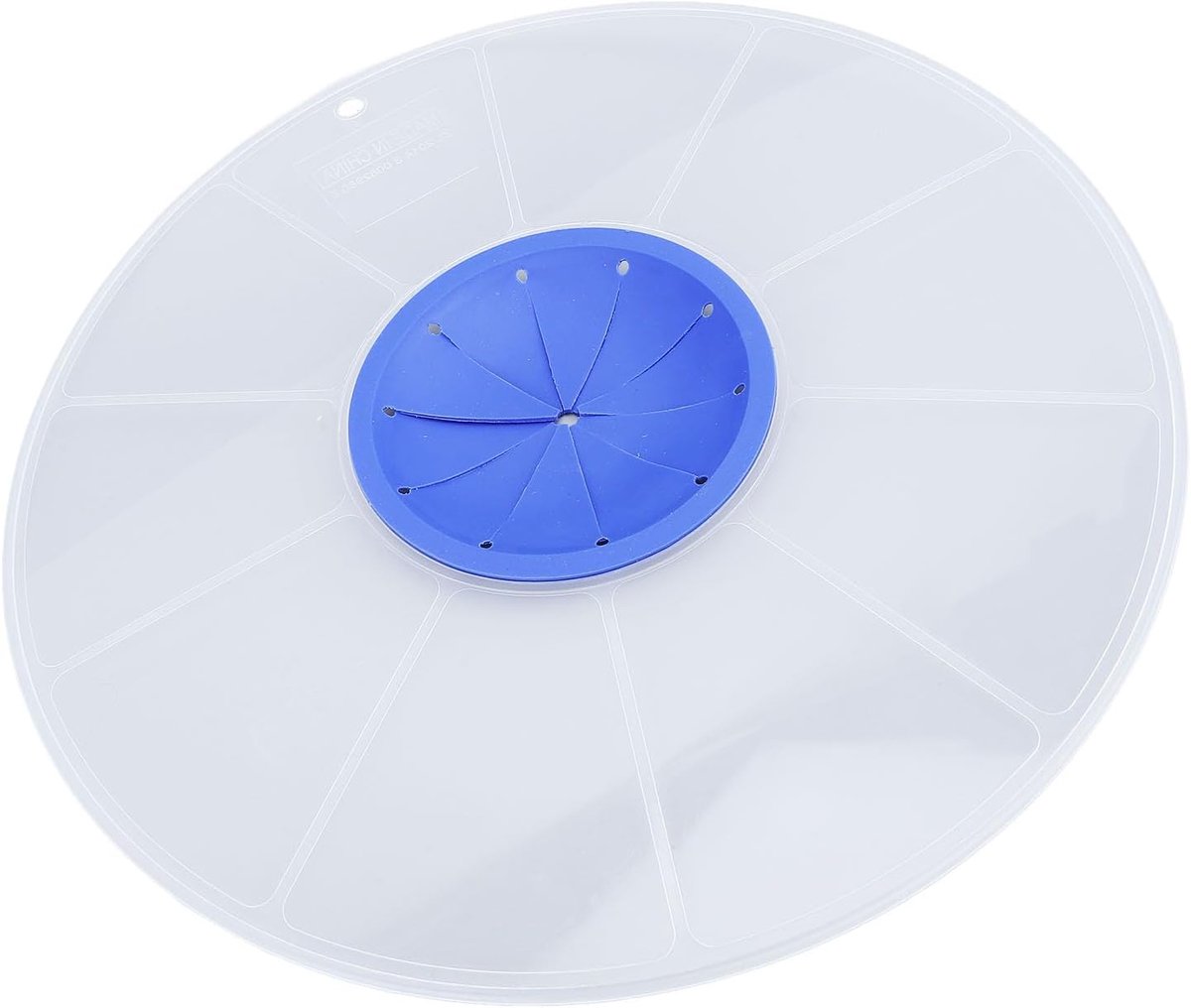 SnelShoppen - Mixer Spatdeksel, PP Siliconen Transparant Spatdeksel voor Mixer 30 cm Rond, Eieren Spat Bescherming Koken, Mengkom Siliconen Deksel, Ke