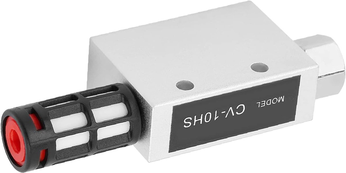SnelShoppen - CV 10HS Vacuum Ejector - Vacuum Generator Ejector voor Gecomprimeerde Pneumatische Lucht - Aluminium Legering met Geluiddempers en Regel
