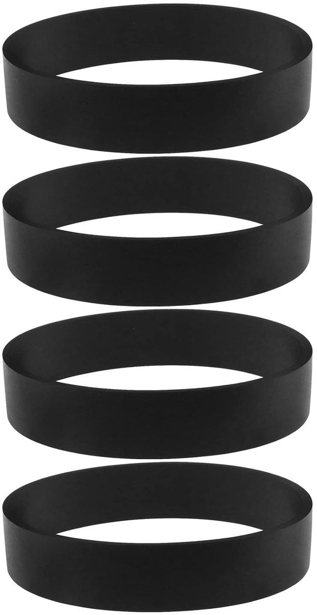 SnelShoppen - 4 Stuks Vervangende Rubber Vacuum Cleaner Riemen 0300604 Geschikt voor Oreck XL Snoerloze Stofzuiger 232mm Omvang 16mm Breedte