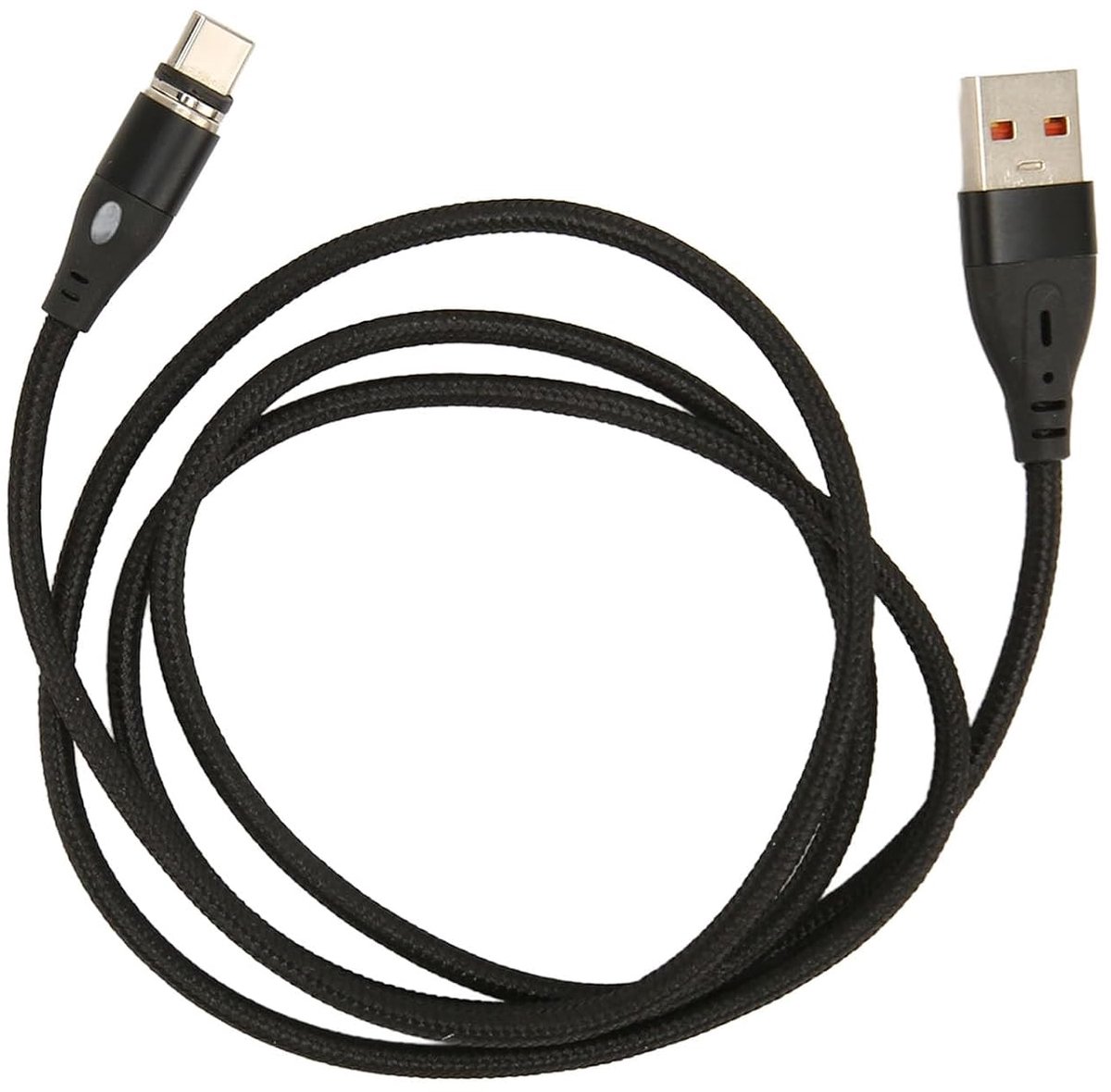 SnelShoppen - Magnetische Oplaadkabel 120W 1 Meter Super Snelle Oplader Type C met 9 Pin Magnetische Kabel, Duurzaam Nylon Gevlochten Kord