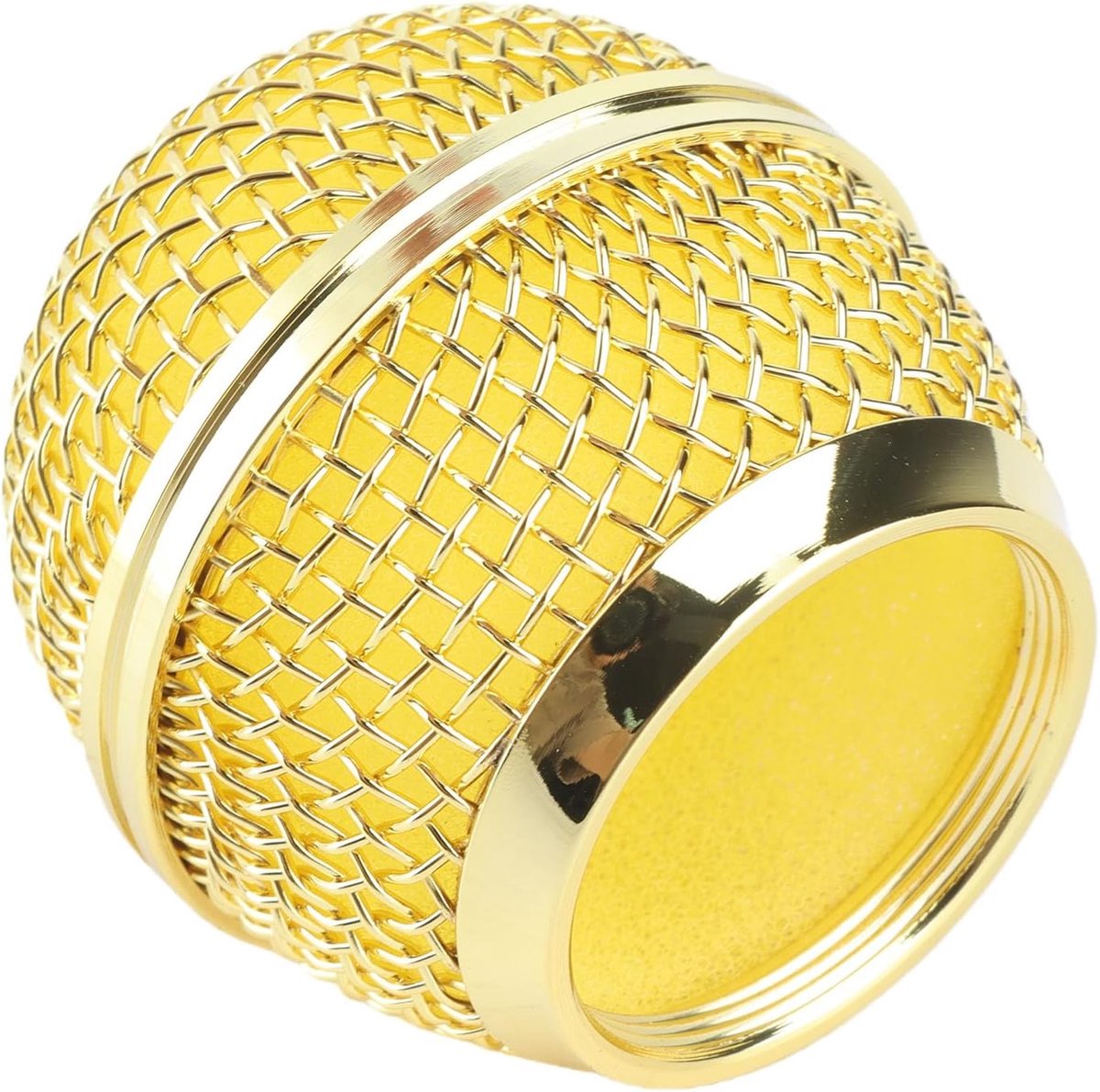 SnelShoppen - Mesh Grill voor Microfoons, RVS Microfoonkop Vervangstuk, Mic Grill Vervanging voor Veelzijdige Microfoons, 55mm Hoog, 31mm Binnen Diame