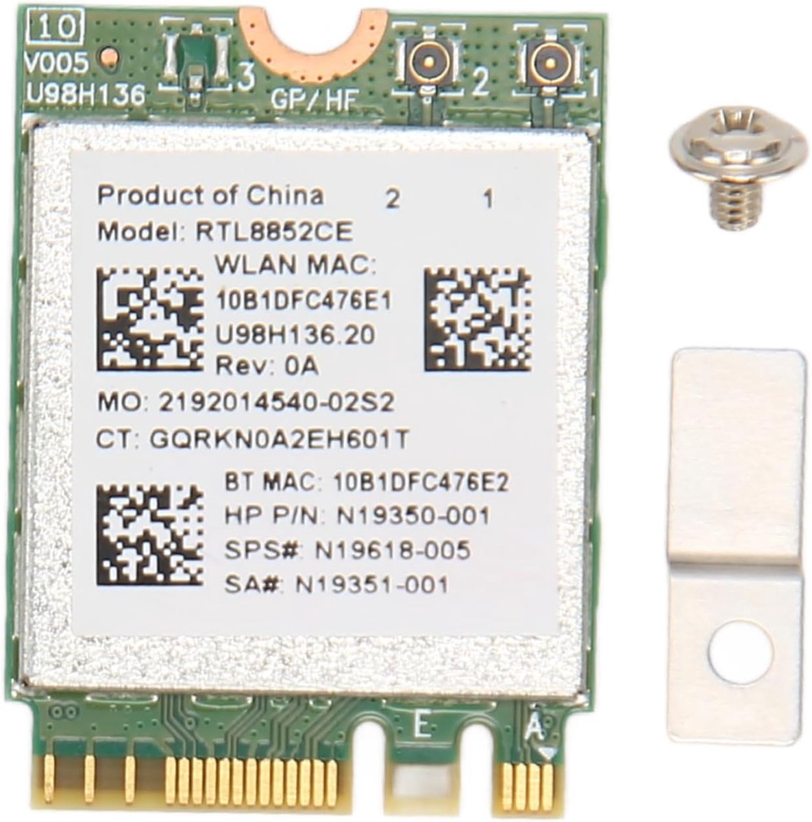 SnelShoppen - WiFi 6E Draadloze Kaart Triple Band 5374Mbps, RTL8852CE Chip, BT5.3 Ondersteund, Plug and Play voor Computer Netwerken