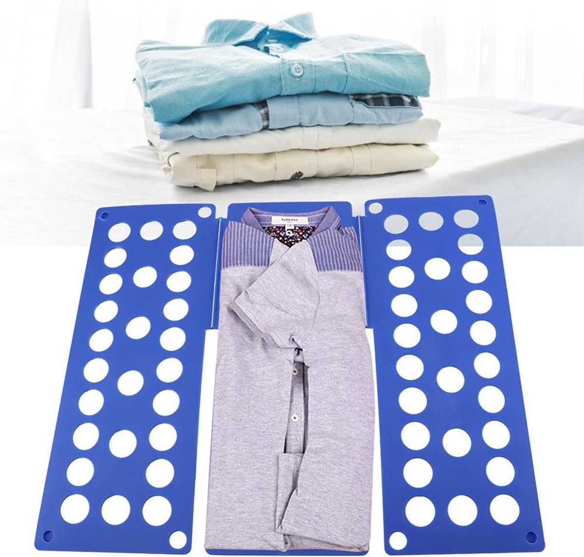 SnelShoppen - Kinder T-shirt en Broek Set met Vouwbord, Verstelbare Vouwplaat voor Kleding, Ruimtebesparend, Ideaal voor Kinderen, Kleding Organiser,