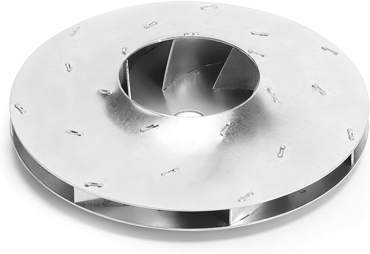 SnelShoppen - Motor Module Ventilator Impeller, Aluminium Zilver Stofzuiger Motor Draaiende Ventilatorblad, Stofzuiger Accessoires Voor 87mm Diameter