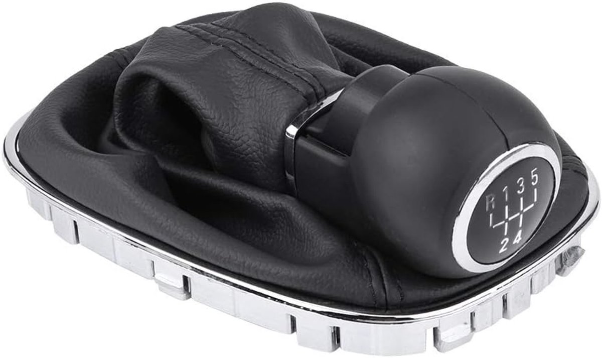SnelShoppen - Car Shift Knob Versnellingspook Gaitor Boot Cover Voor Corsa D 009140093 19276456 - Eenvoudig te Installeren PU Leer en Kunststof, Duurz