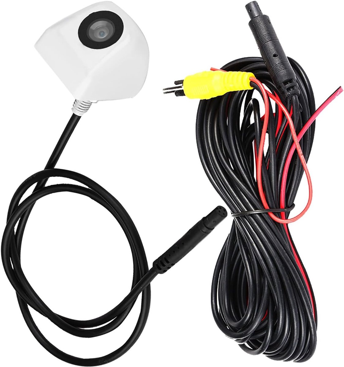 SnelShoppen - HD CCD Achteruitrijcamera Kit, Parkeercamera, Waterdicht met Nachtzicht, Breedhoek, Wit