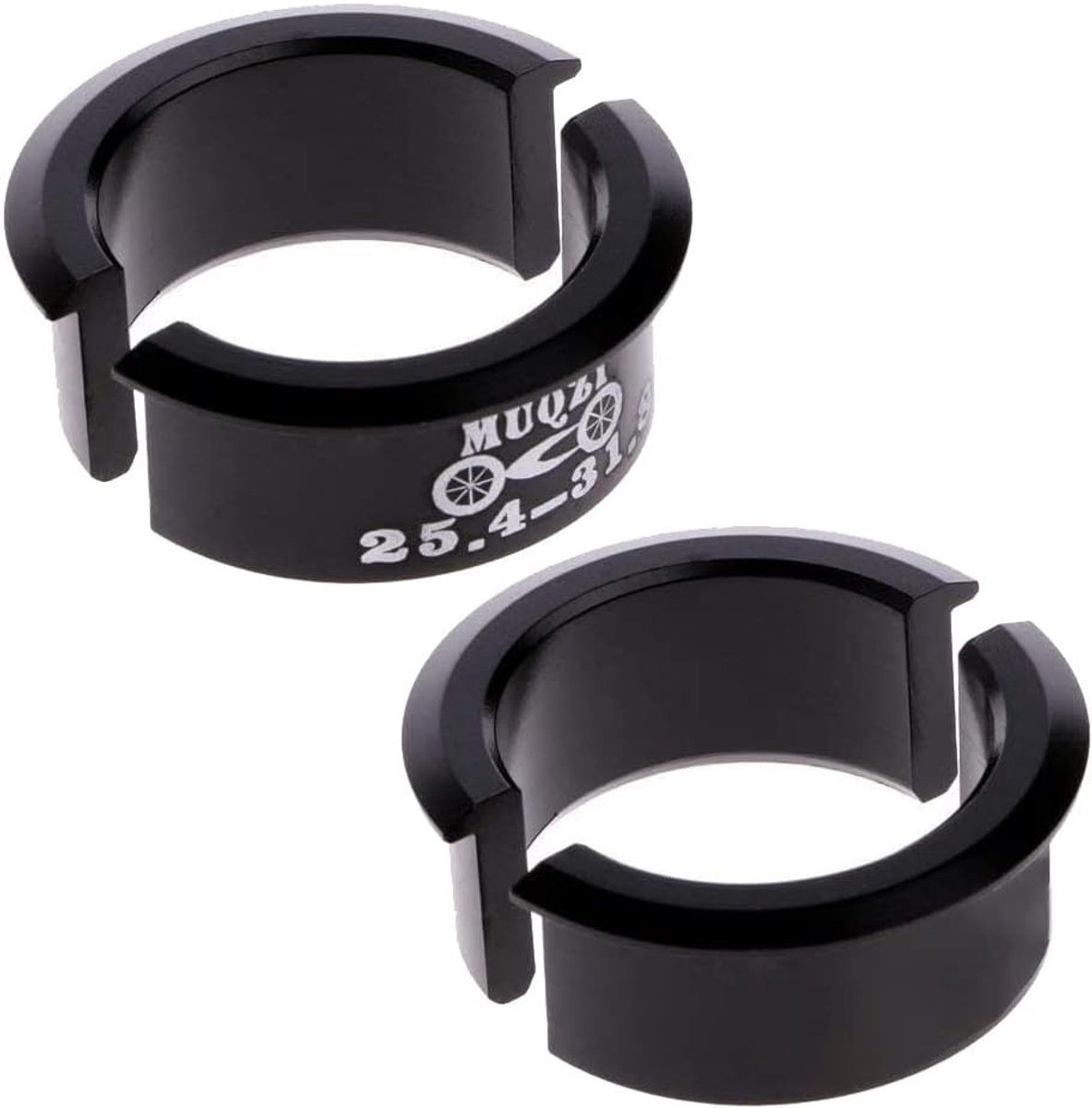 SnelShoppen - 4 stuks Aluminium Fiets Stuur Adapter Set, Spacers voor MTB, Wegfiets, Mountainbike, Vast Versnelling, 25.4mm naar 31.8mm