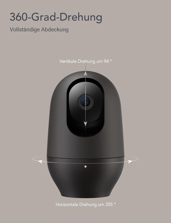 Binnen Camera - Bewakingscamera Thuissurveillance - Huis Dieren Bewaken - 2K Resolutie Bewegingsdetectie - 10 Meter Nachtzicht - Mocha — afbeelding 4