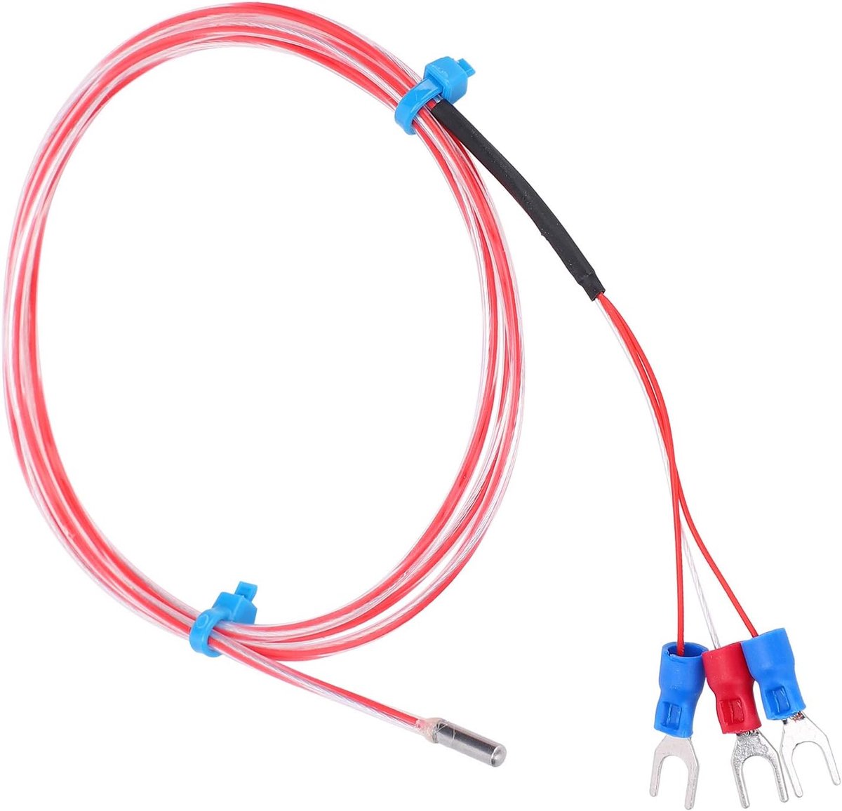 SnelShoppen - PT100 Temperatuursensor 3 x 20 mm -50 tot +300°C Temperatuurtransmitter 3-draads Temperatuursensor Voor Petroleum, Chemische Industrie,