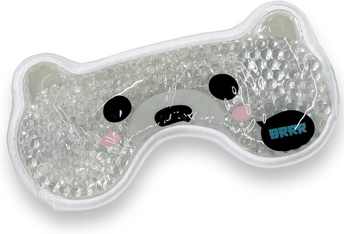 SnelShoppen - Koelend Gel Oogmasker met Pluche Achterkant, Warm en Koud Gebruik, Verkoelende Bril met Gelkorrels, Koude Therapie voor Opgezette Vermoe