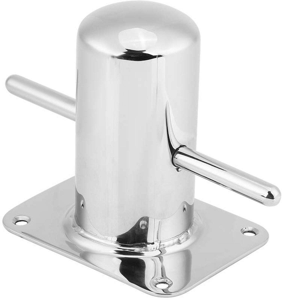 SnelShoppen - Bootsteun RVS Kruisstuk voor Boot Samson Post Jacht Mooring Marino 120mm x 90mm - Duurzaam en Robuust, Marine Kwaliteit