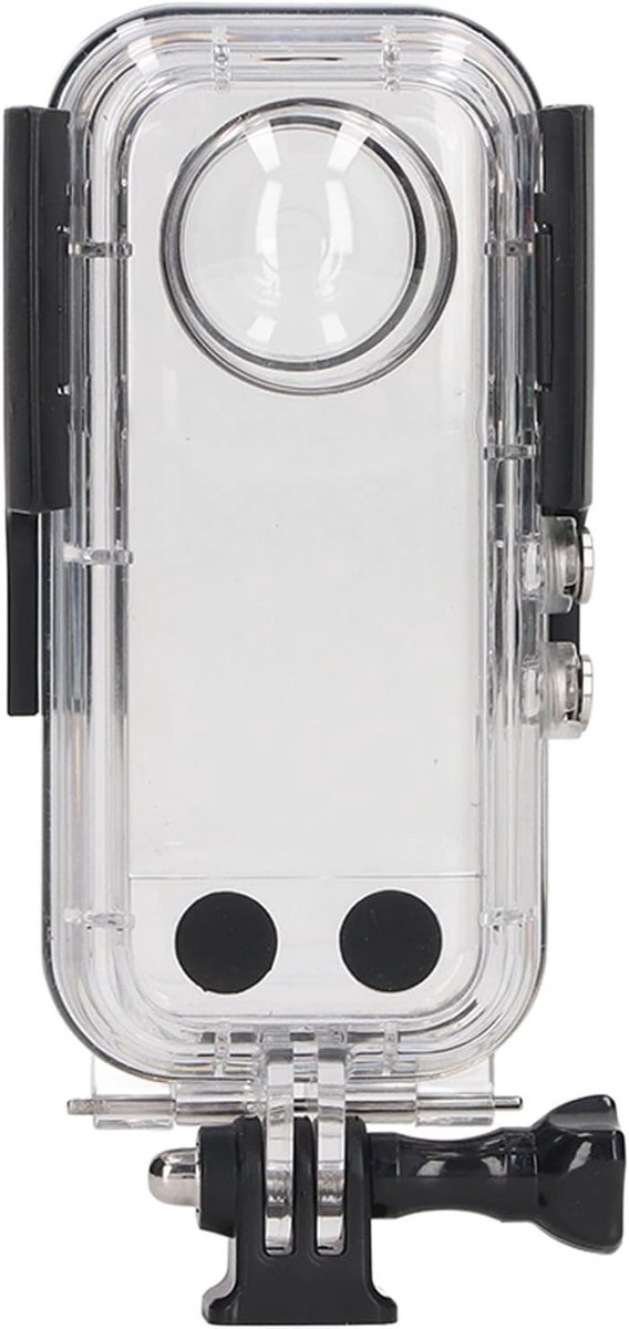 SnelShoppen - Waterdichte Behuizing Voor X3 Camera, Duikcase Tot 40 Meter Diepte, Gelaagd Glas Lens, Zwart, Perfect Voor Onderwater Fotografie
