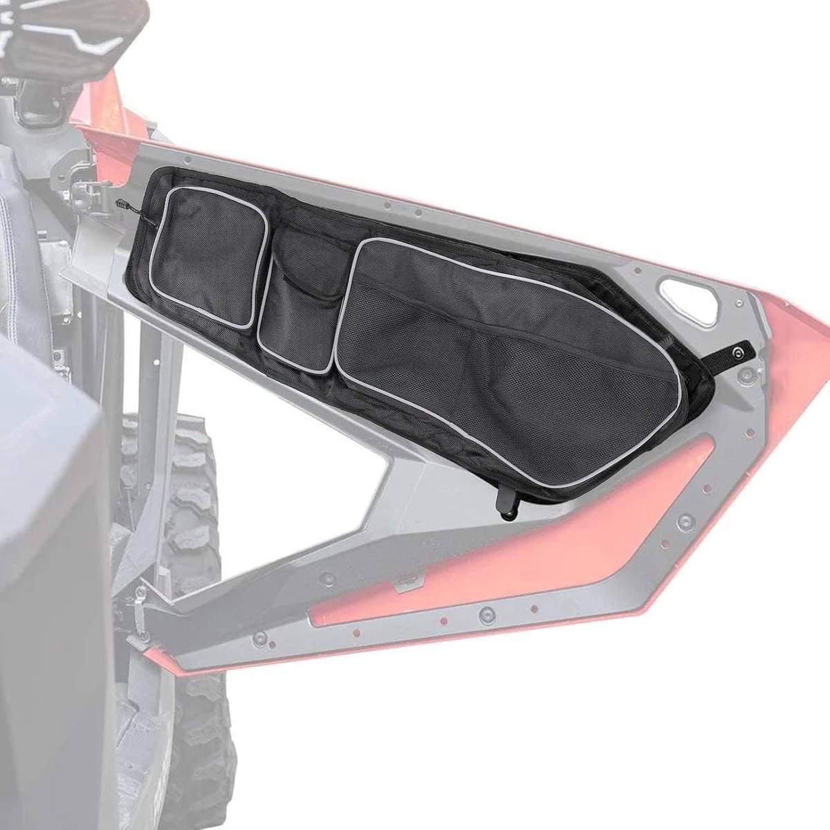 SnelShoppen - Side Pockets, 1 Paar Voorportier Gereedschapstassen met Kniekussen, Vervangend voor RZR Pro XP/XP 4, Pro R/R 4, Turbo R Turbo R 4 2020-2