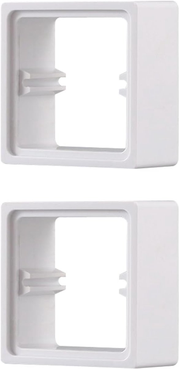 SnelShoppen - 2 Stuks Enkele Stekker Spacer, 30mm Schakelcover Platen, Vierkante Spacer voor Verhoogde Montage van Achterplaatdozen, Ideaal voor Huize
