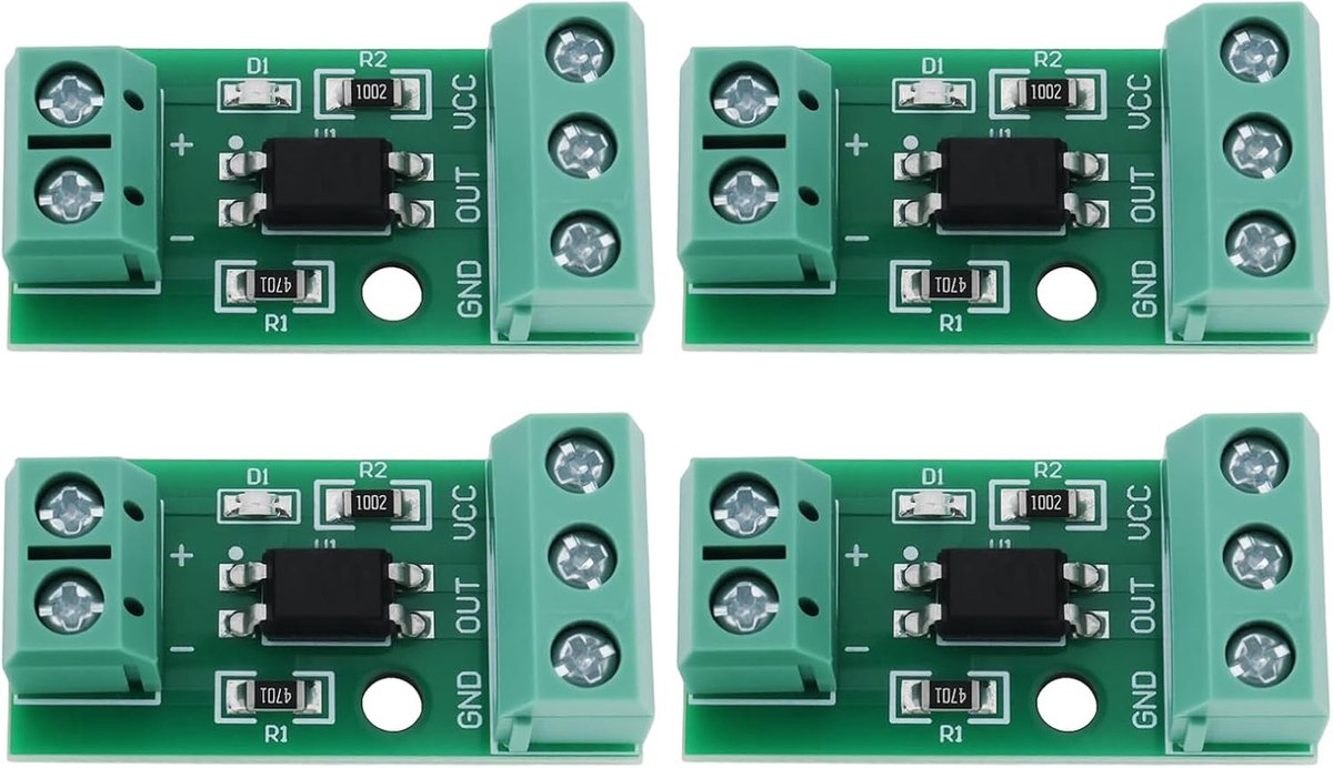 SnelShoppen - 1-kanaals PC817 Optocoupler Isolatiemodule 12V - Foto-elektrische Isolator voor Signalisatie, Antistoring, Eenvoudige Bedrading