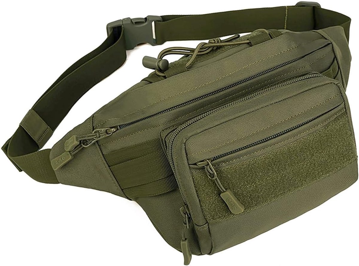 SnelShoppen - Outdoor Heuptas Sport Heuptas Waterdicht Met Rits Geschikt Schoudertas Voor Buiten Hardlopen Reizen Hiking Fietsen Kamperen Bergbeklimme