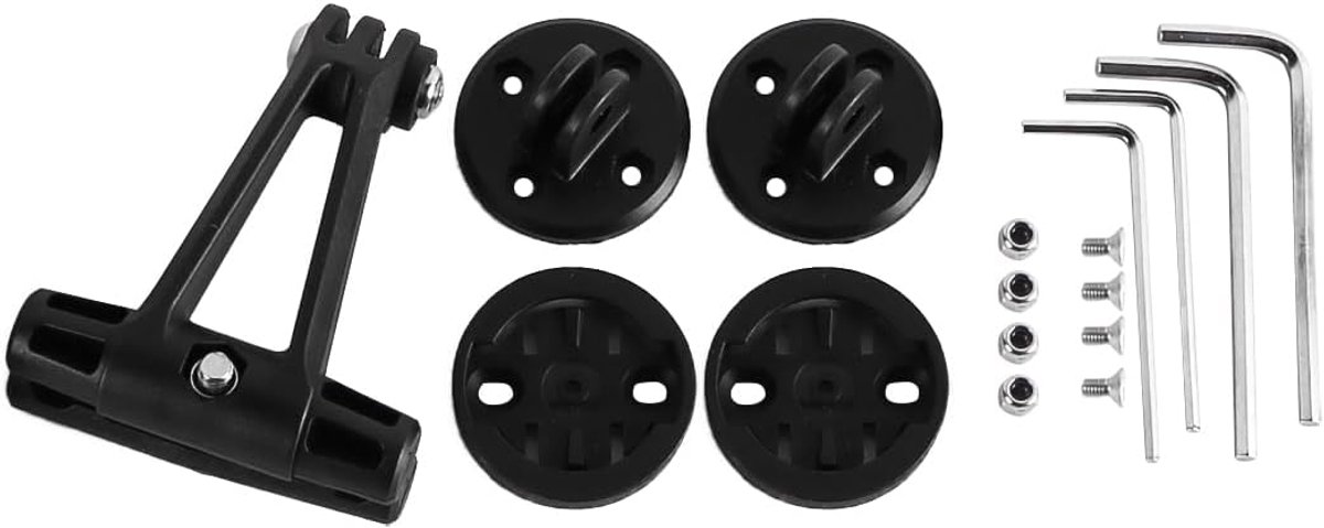 SnelShoppen - 2-delige Fietszadel Rail Achterlicht Bevestiging Zadelpen Montage Stevige Shockproof Fietstaillight Steun voor Sportcamera