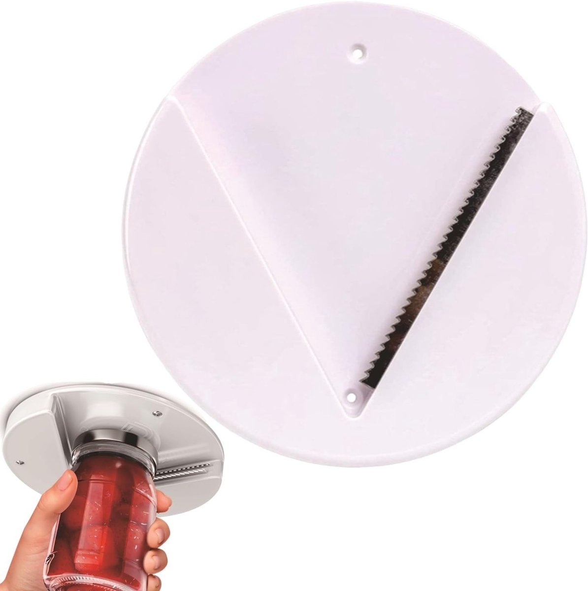 Can Opener, Screw Cap, Stainless Steel Plastic Bottle Opener, for Seniors, Can Opener for Weak Hands, One Hand Can - ShopVlot