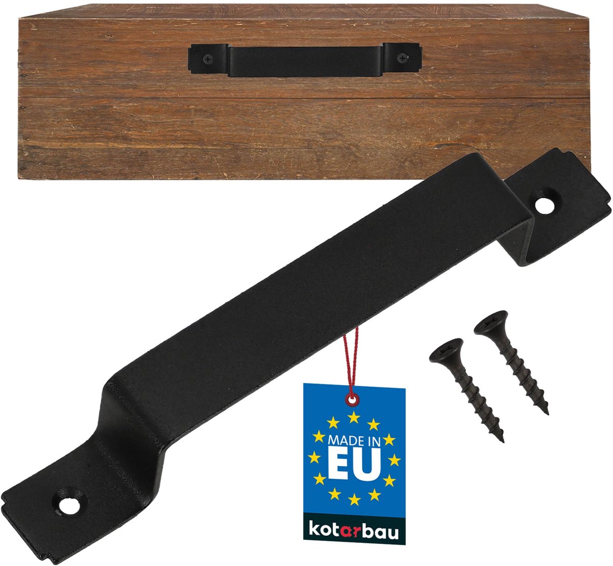 KOTARBAU® Meubelgreep - Kastgrepen - Ladegreep 195 mm - Keukengrep - Grep Kastdeur - Zwart
