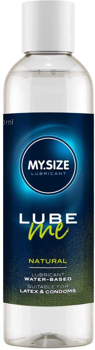 MY.SIZE Lube Me Natural Glijmiddel 300ml – Huidvriendelijk, parabeenvrij premium glijmiddel op waterbasis voor langdurige gladheid en comfort | Ideaal voor gebruik met condooms en toys