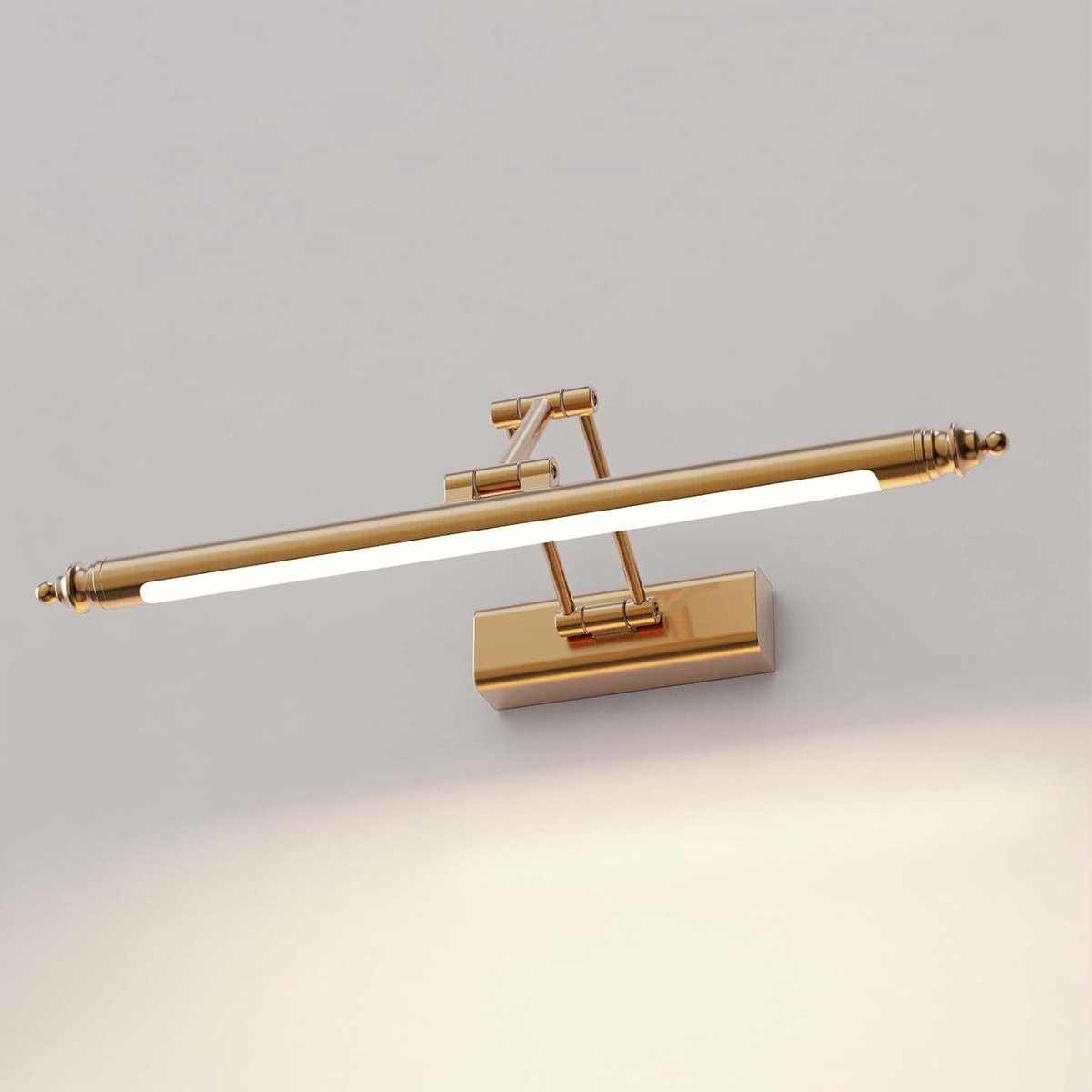 Vintage Spiegellamp - Warm Wit - 60 cm - Roestvrij Staal - Voor Badkamer