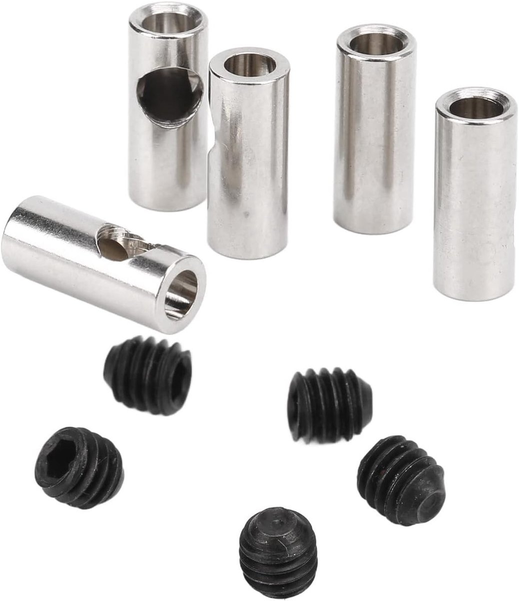 SnelShoppen - RC Asadapter 3.17mm naar 5mm voor Motoren - RVS Verklein Sleeve - Duurzaam en Krachtig - Ideaal voor Hobby en Modelbouw