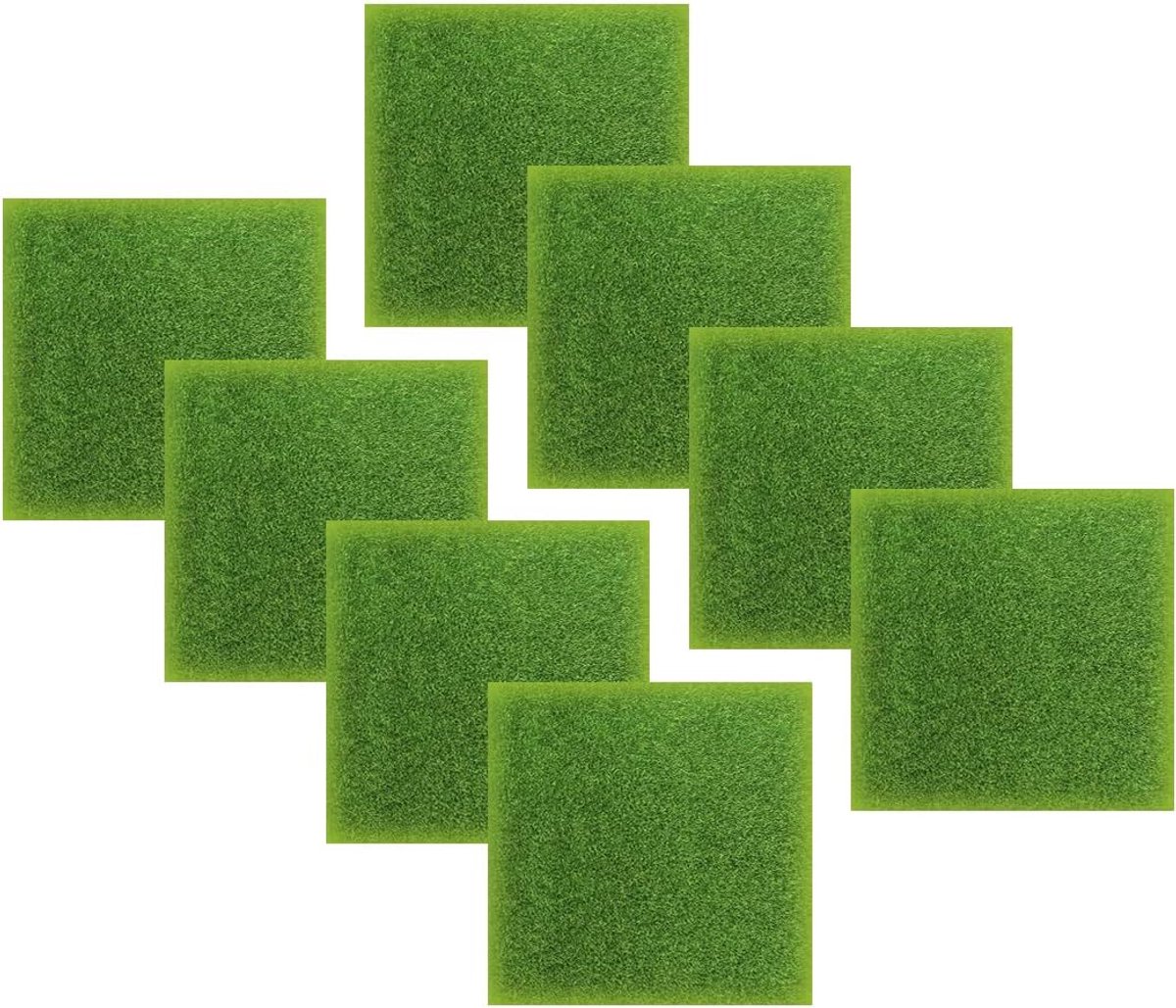 SnelShoppen - Kunstgras Miniatuur Tuindecoratie 15x15cm - Realistisch Groen Kunstgras voor Micro Landschap - DIY Decoratie voor Balkon, Tuin en Thuis