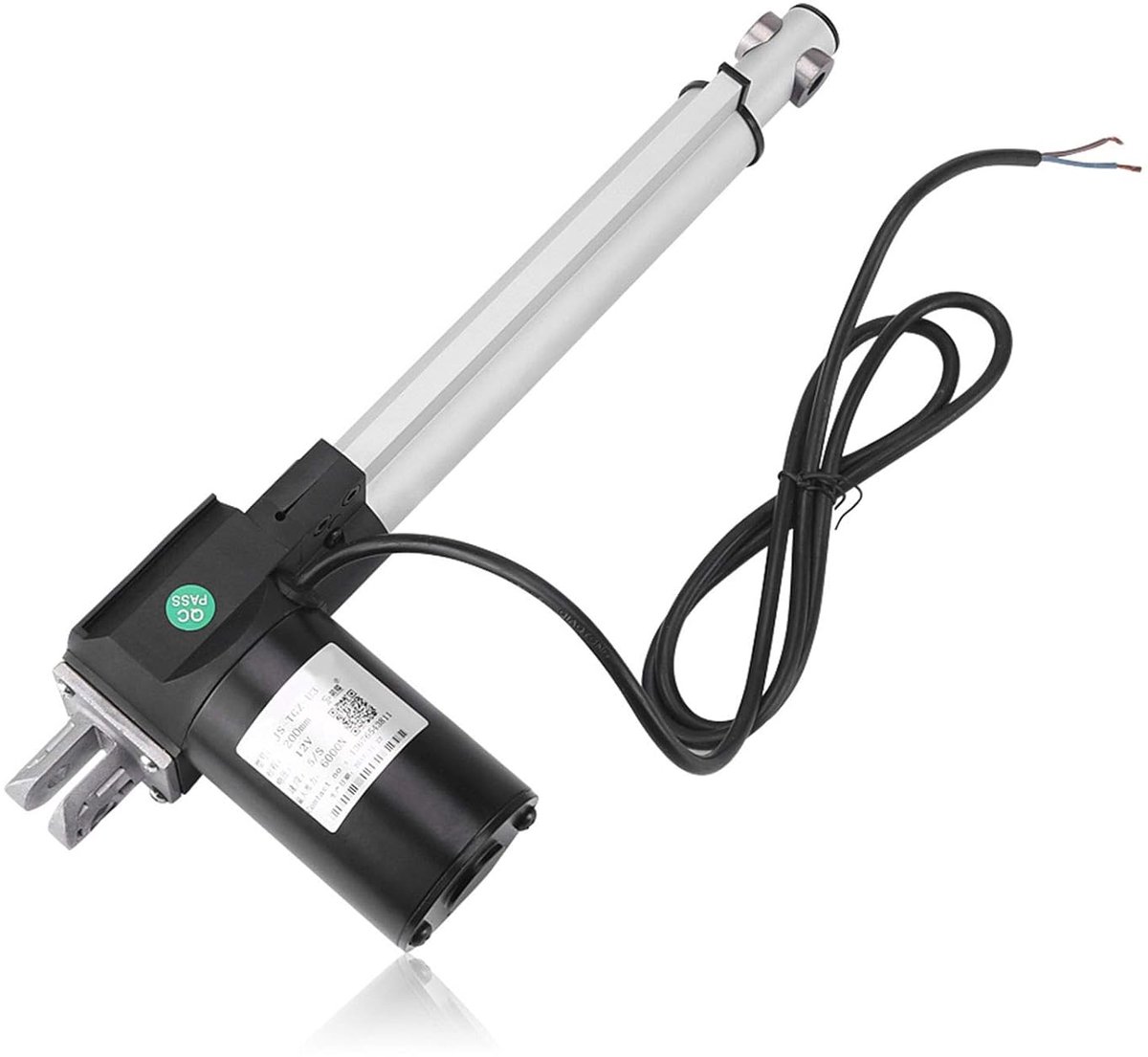 SnelShoppen - Elektrische Actuator DC 12V Lineaire Actuator 6000N Maximaal Hefvermogen 200mm Hoogwaardige Metaal Motor voor Auto