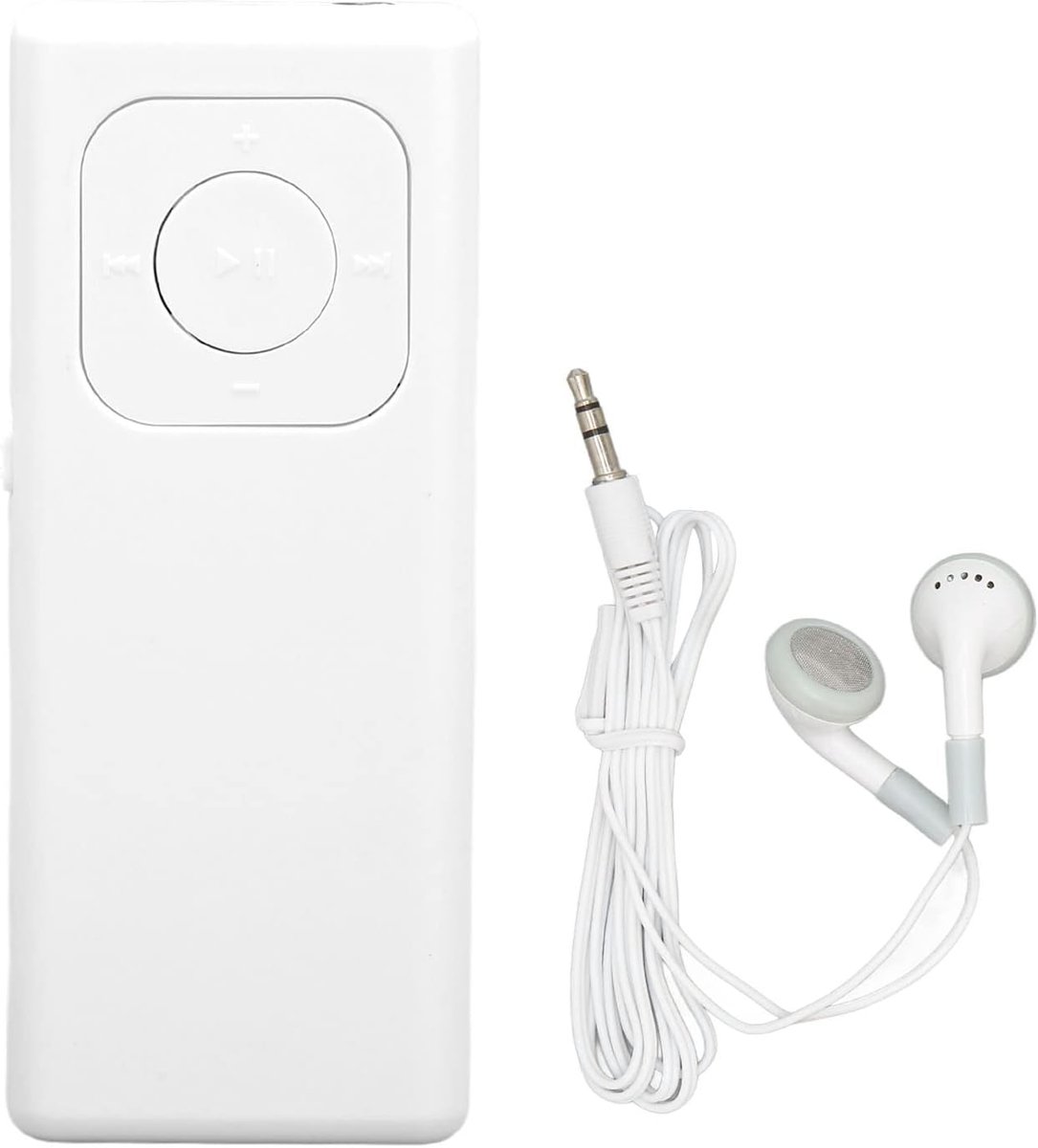 SnelShoppen - MP3 Speler, Draagbare Muziek Speler met Verliesloze Geluid, USB Opladen voor Studenten, Werk, Reizen, Wit