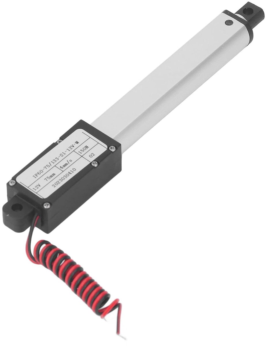 SnelShoppen - Elektrische Micro Lineaire Actuator 12V 75mm Slag - Mini Actuator voor Landbouwmachines, Eenvoudige Installatie, Veelzijdig Gebruik