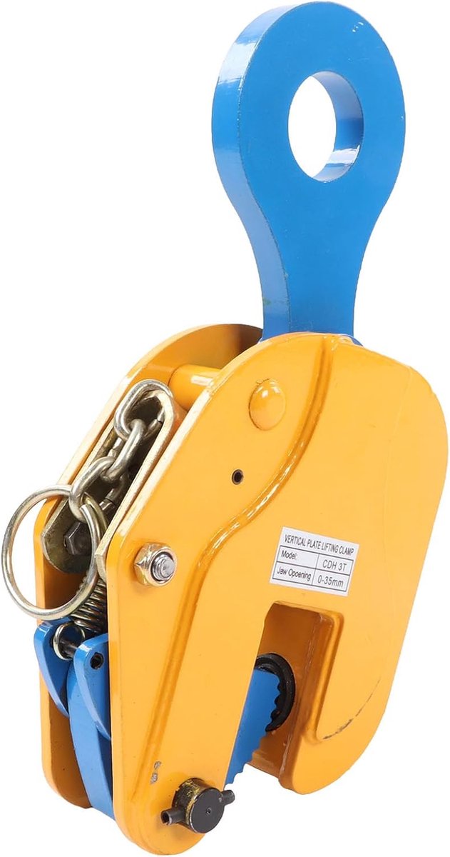 SnelShoppen - Lifting Clamp 3T, Verticaal Plaatgrijper, Heftang, Voor Curb, Verticale Hefgrijper, Draaibare Oog, Steendrager, Voor Lifting en Transpor
