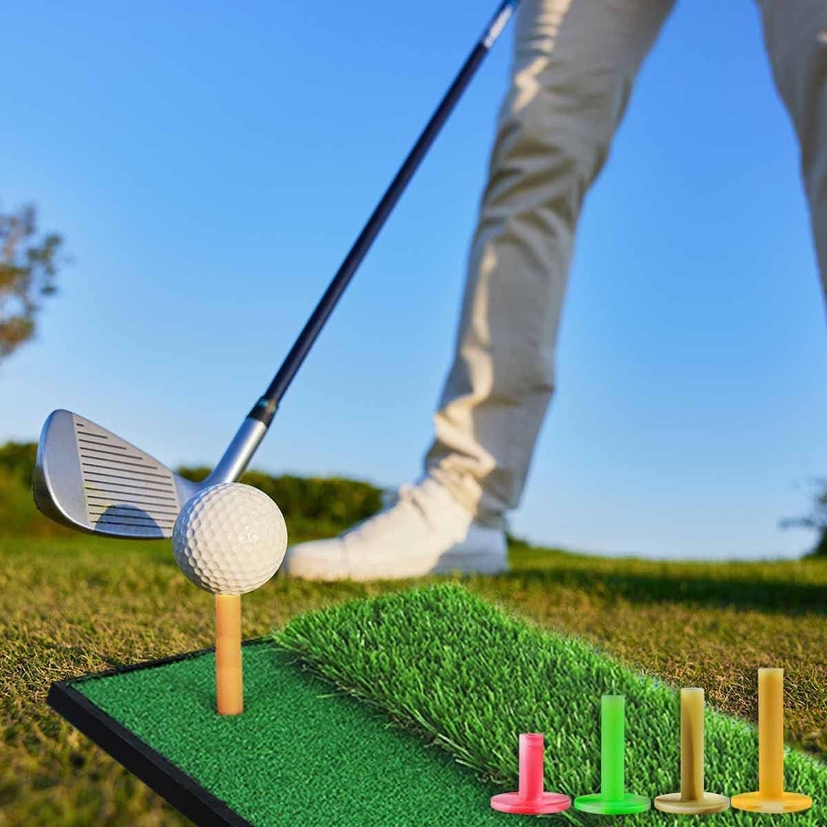 SnelShoppen - Golf Tees Rubber 6 Stuks Multicolor Voor Driving Range Mats Thuis Kantoor Tuin Oefening - Hoogwaardige Kwaliteit