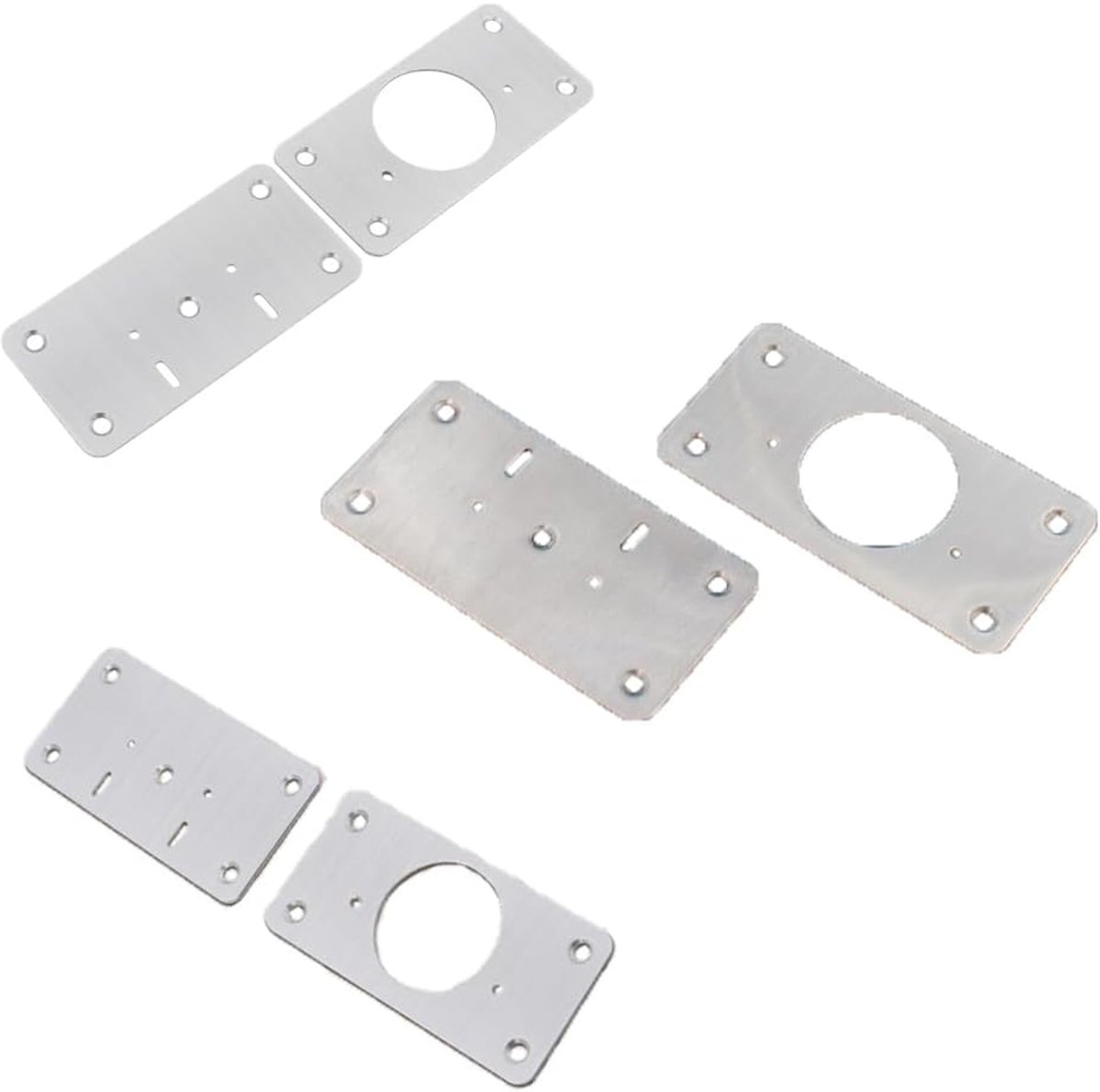 SnelShoppen - 8 Pack Hinge Repair Boards voor Binnen & Buiten, Verborgen Scharnieren, RVS Reparatieplaten met Schroeven voor Kast, Deur, Meubilair